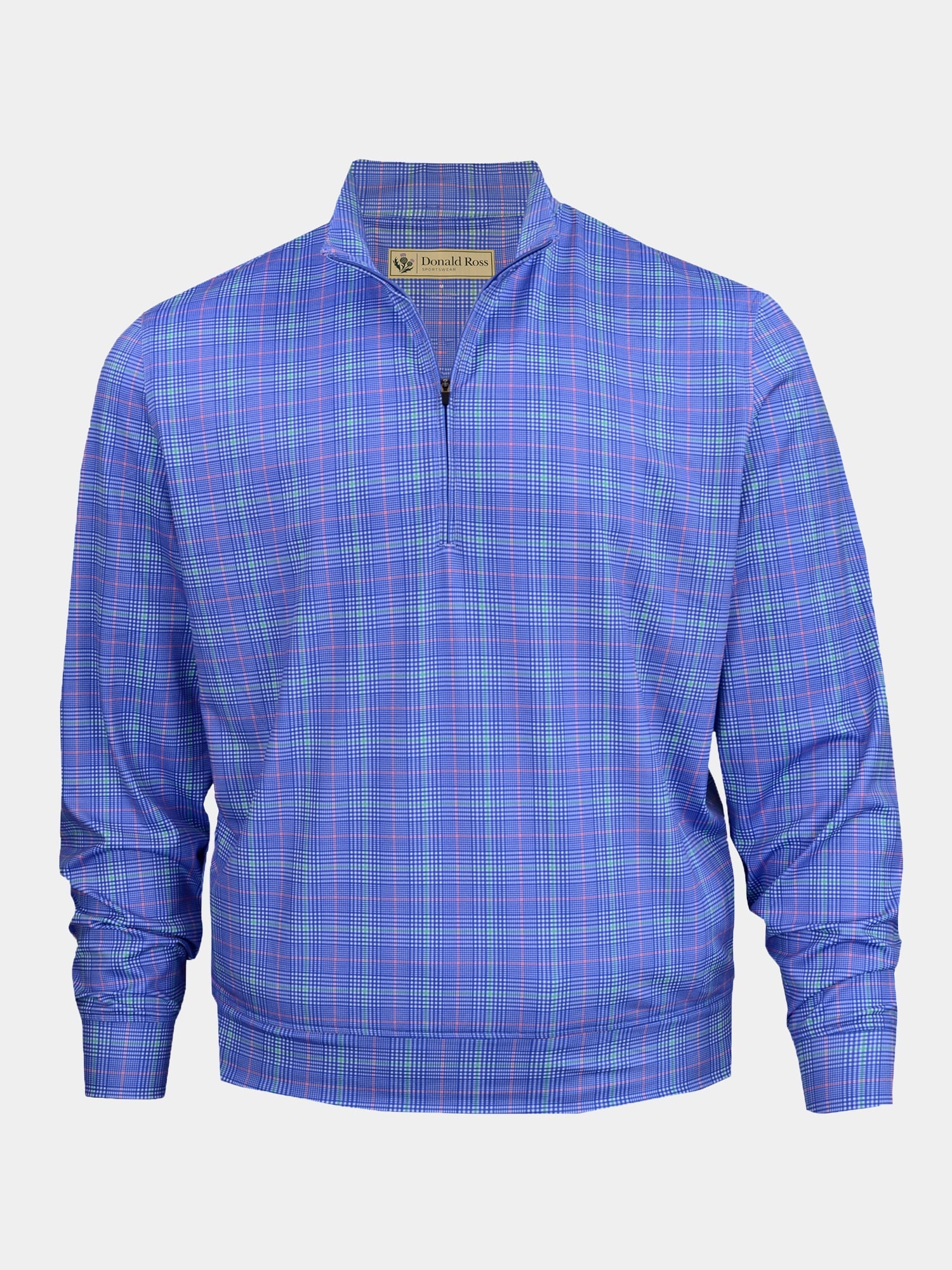TYR Plaid Fleece Pullover - Royal Multi DR185-121-440_FV