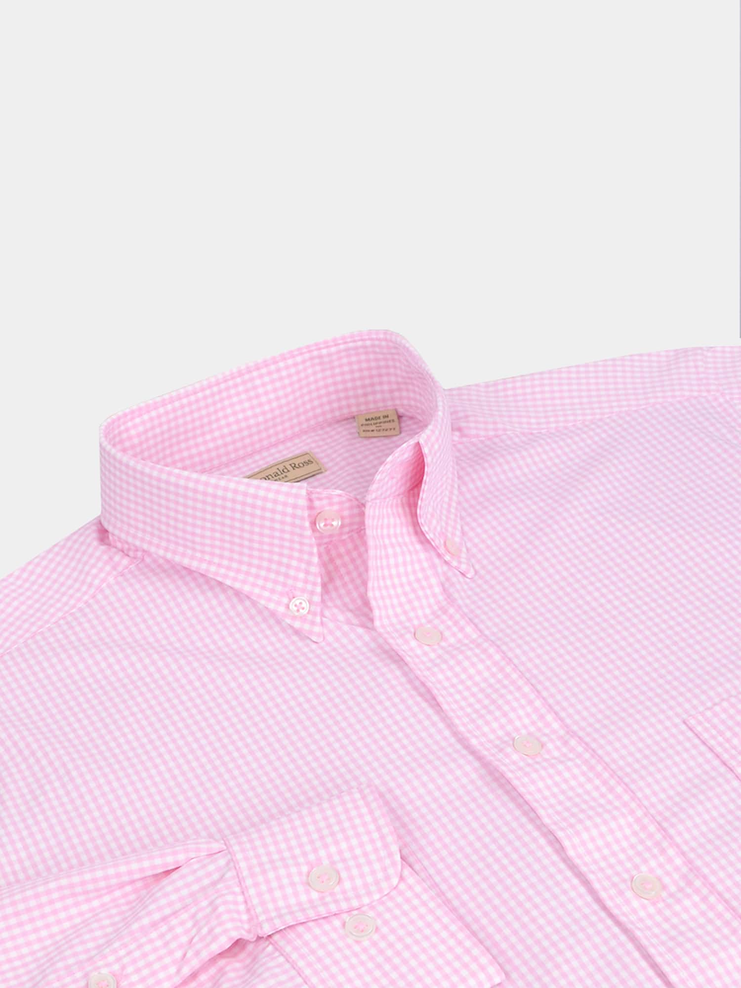 Donald Ross Micro Gingham Woven Shirt Donald Ross Micro Gingham Woven Shirt