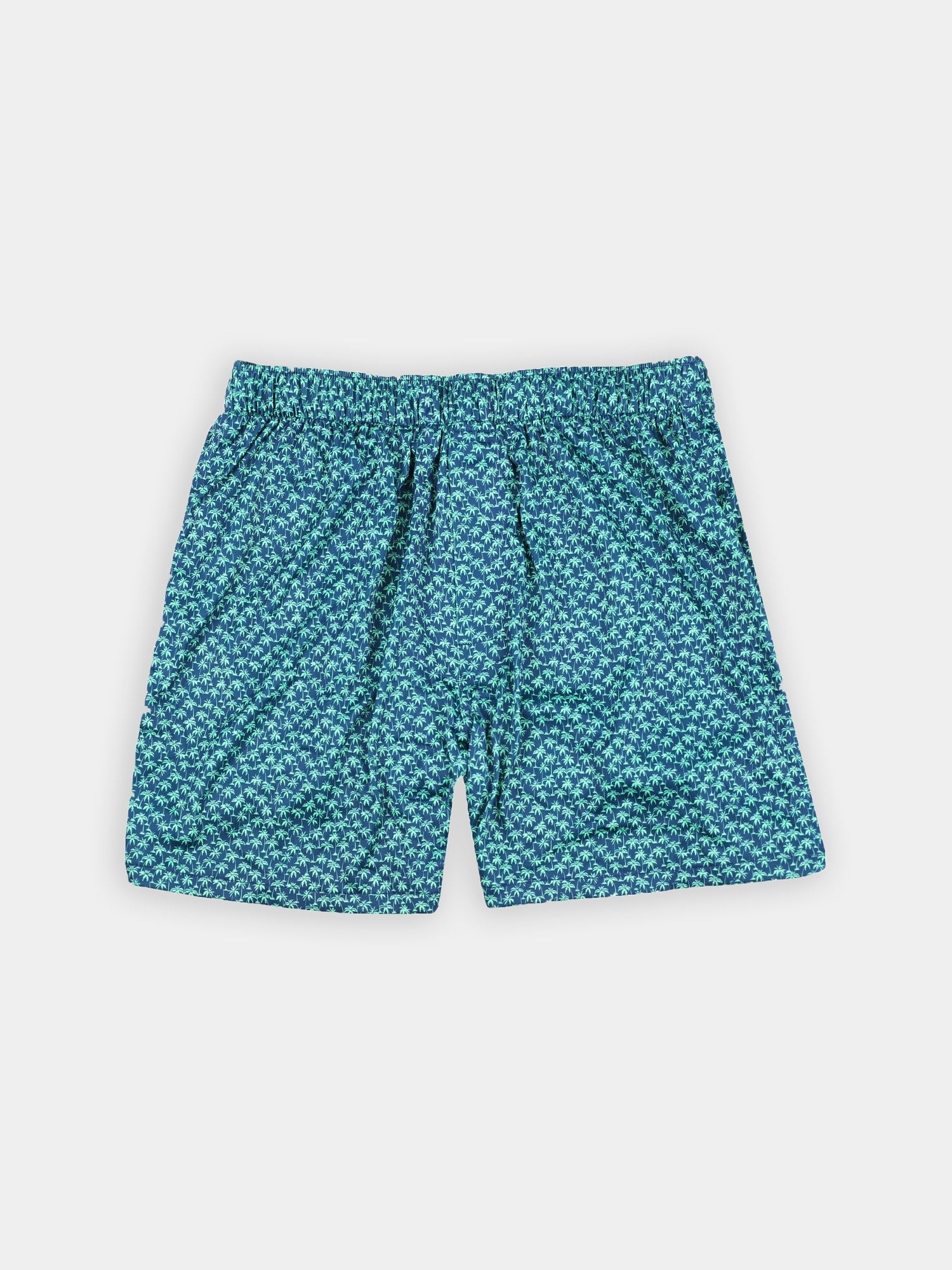 Palm Tree Print Boxer Short - Navy/Fresh Mint DRP038BX-121-400