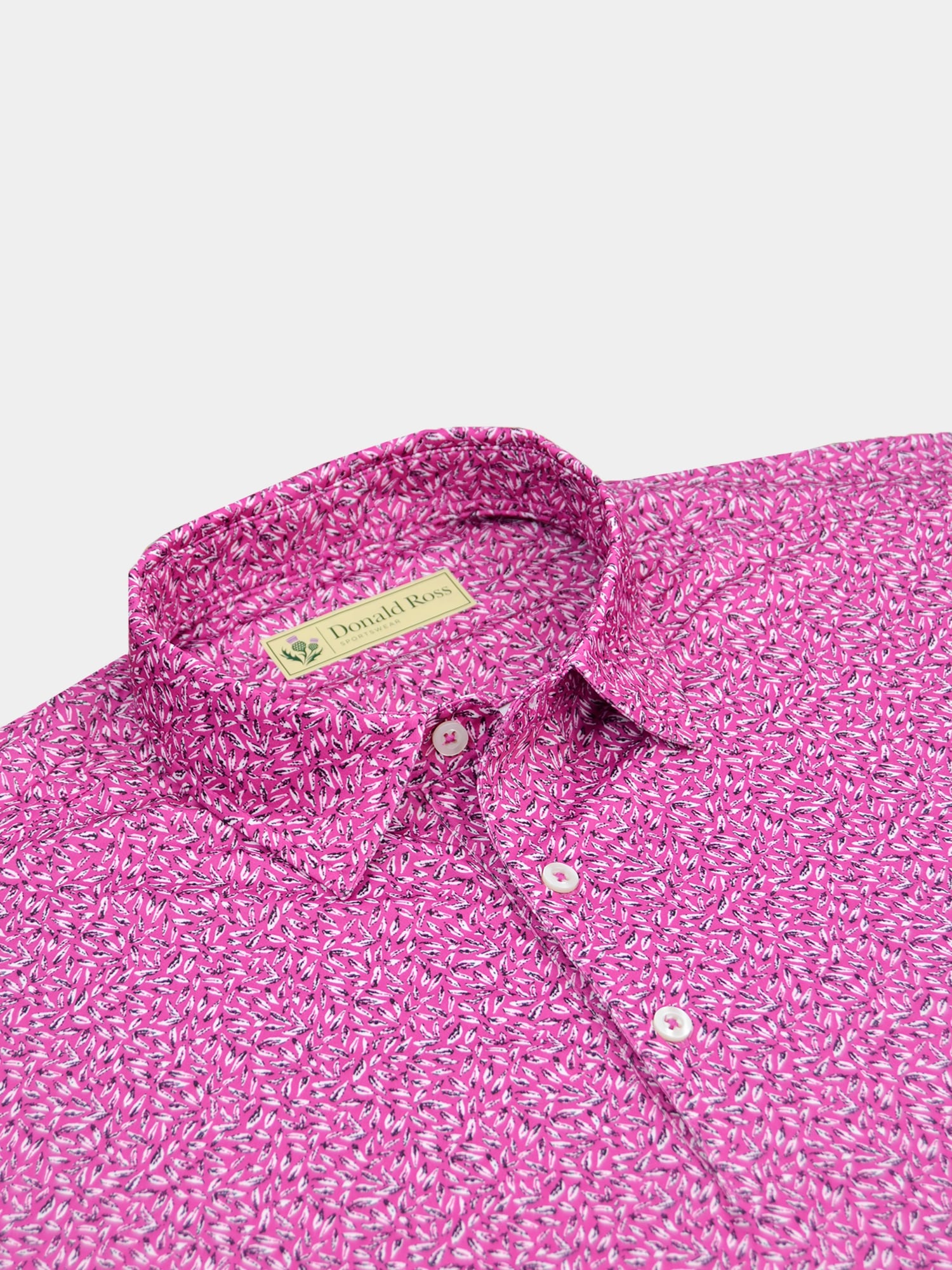 Leaves Print Polo - Classic Fit