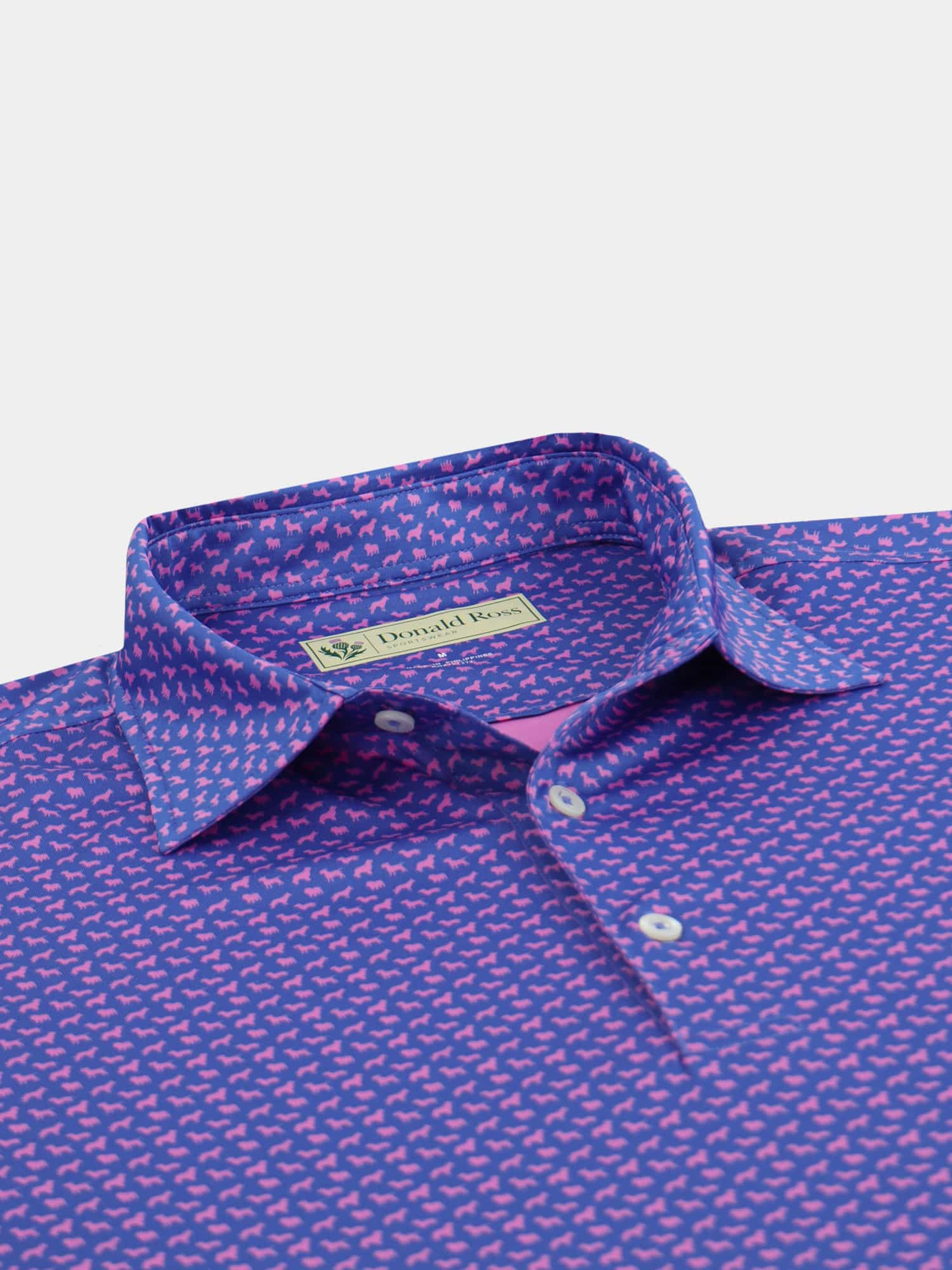 Dog Print Polo - Classic Fit