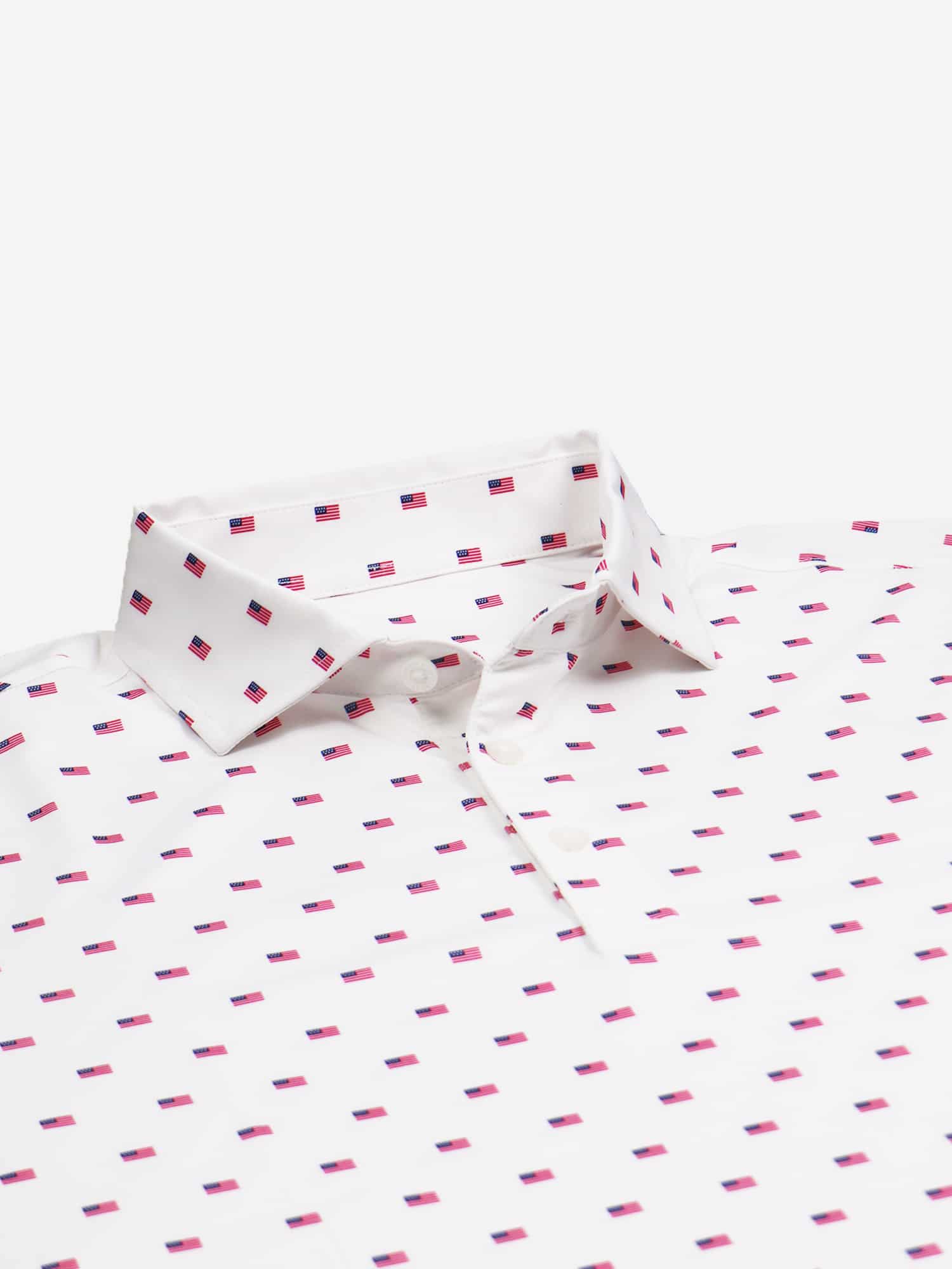 Men's Golf Polo Shirts- American Flag