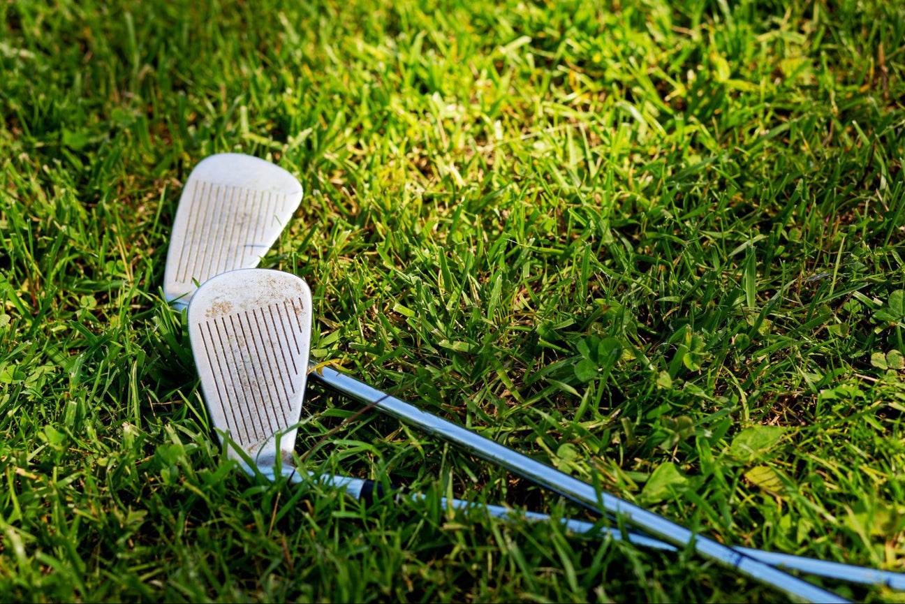 Dirty golf clubs