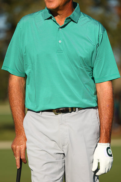 Men's Micro Stripe Golf Polo | Classic Fit | Donald Ross Sportswear