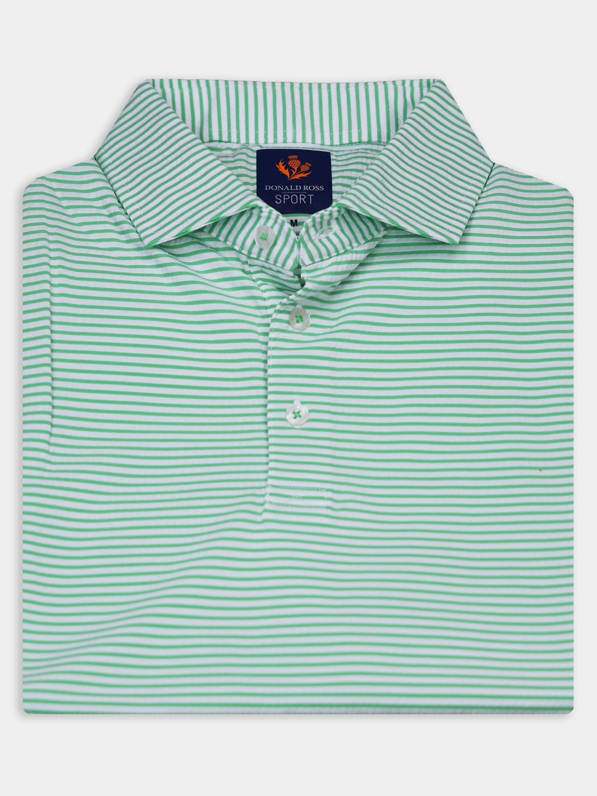 Owen Seaside Seersucker Short Sleeve Polo - Sport Fit