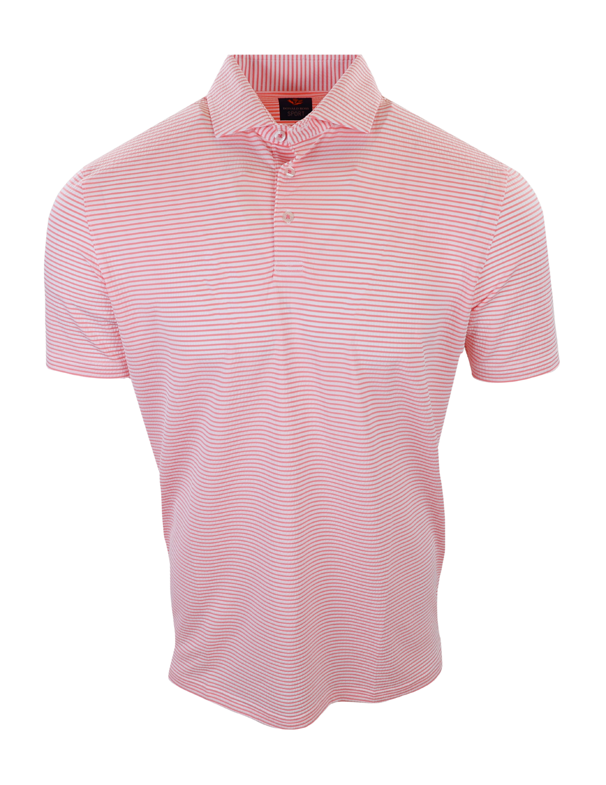 Owen Seaside Seersucker Short Sleeve Polo - Sport Fit