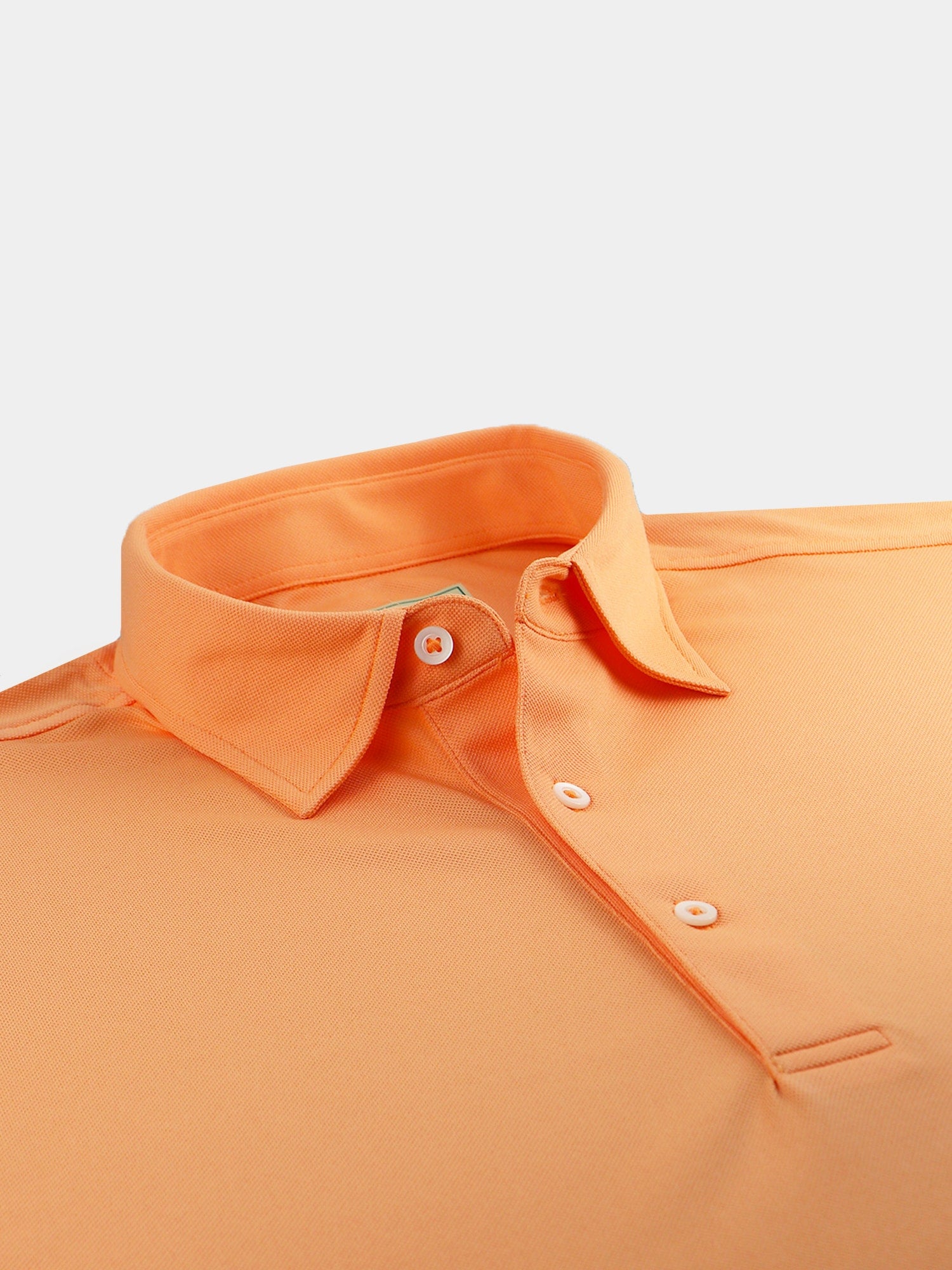 Solid Performance Pique Self Collar - Mandarin Solid Performance Pique Self Collar - Mandarin DR015SC-121-743