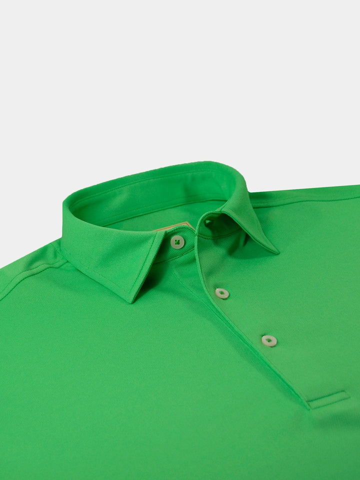 Solid Performance Pique Self Collar - Green DR015SC-MSP-305