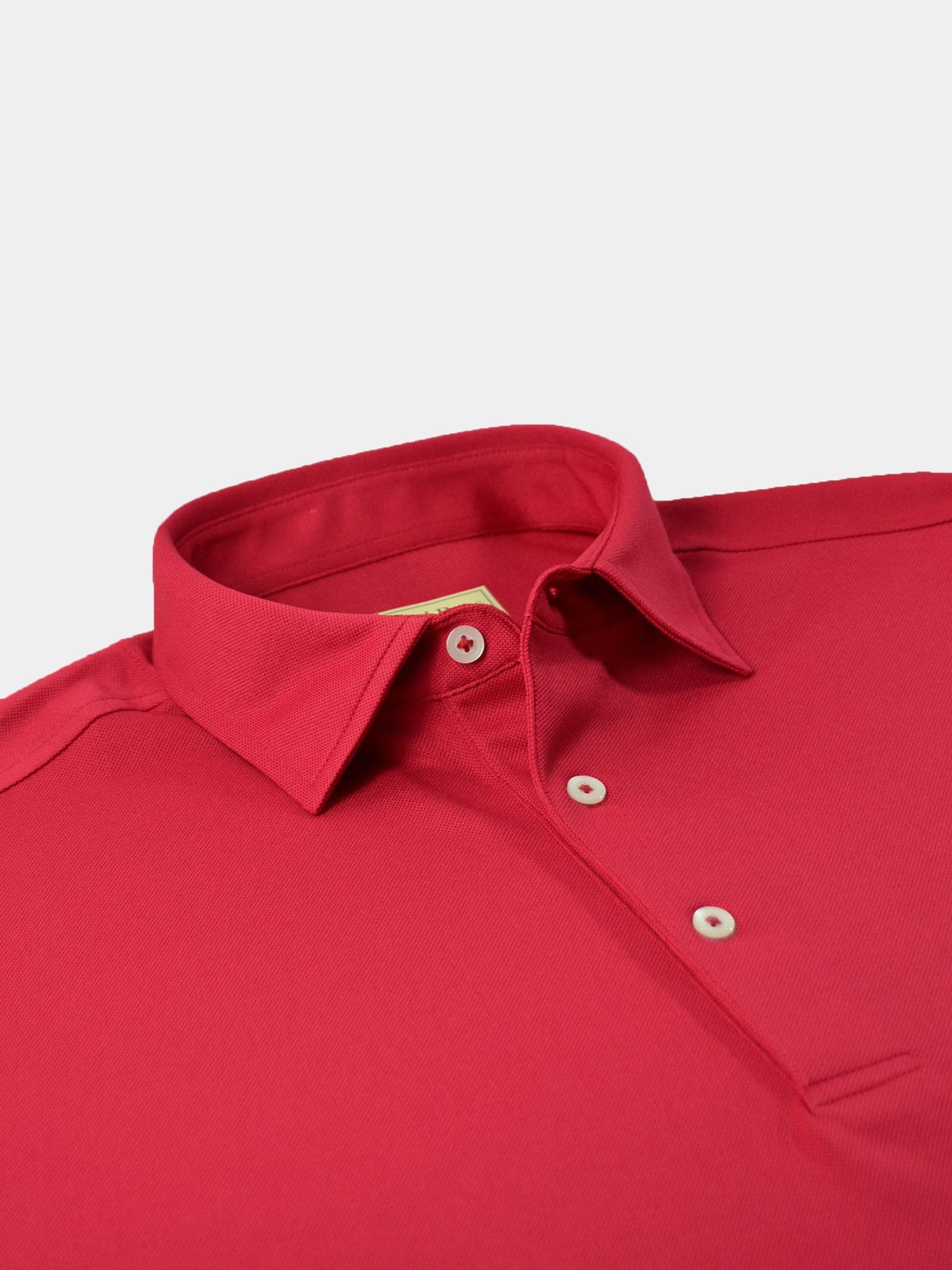 Solid Performance Pique Self Collar - Red DR015SC-MSP-506