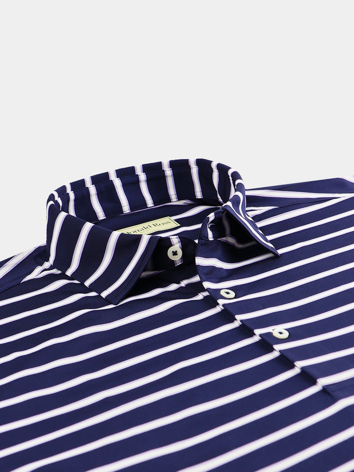 Memphis Stripe Jersey - Navy/Cream/Juniper DR033A-121-400