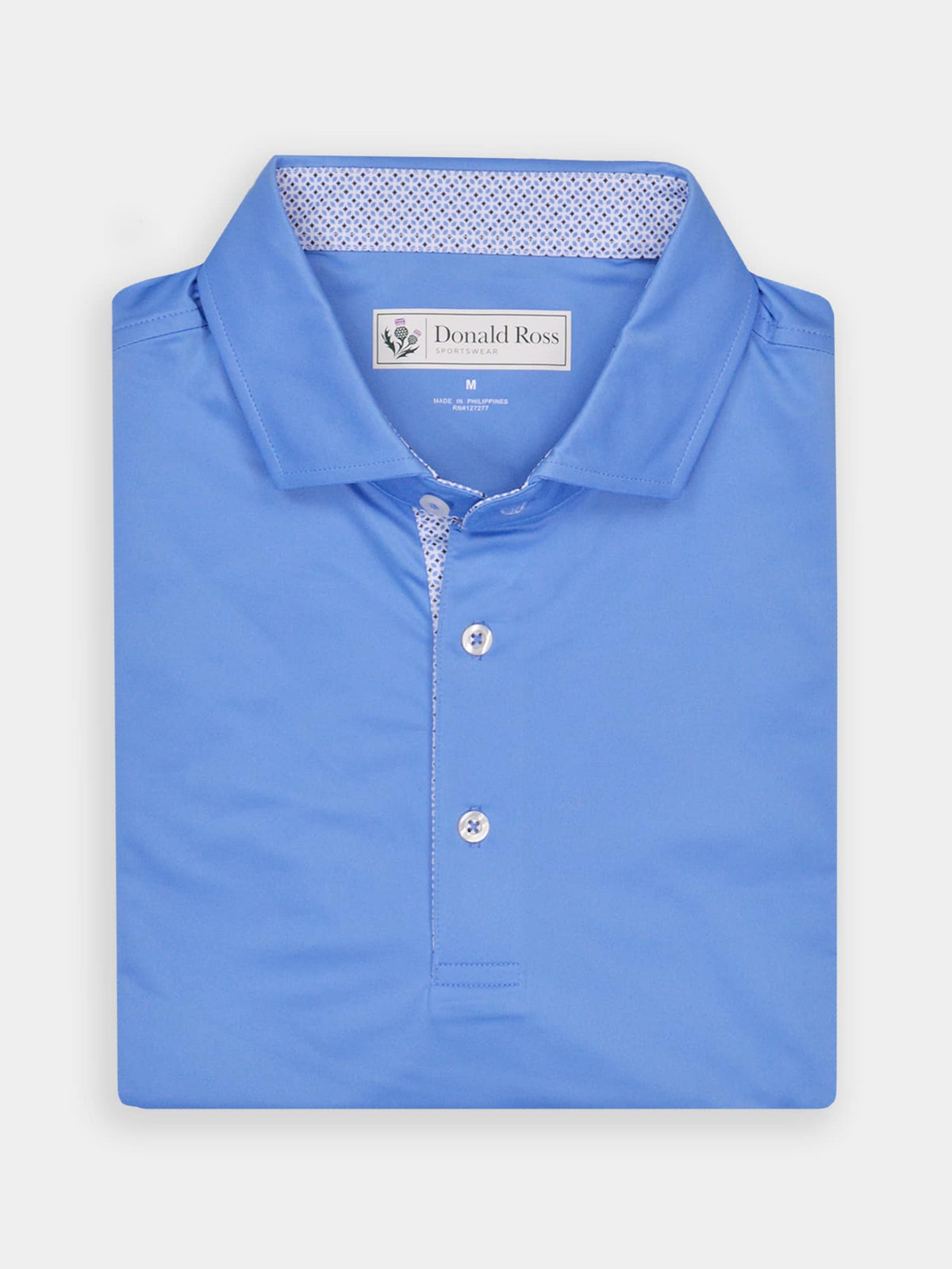 Donald Ross Detailed Collar Performance Polo