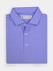 Folded purple golf polo shirt for men designed for performance