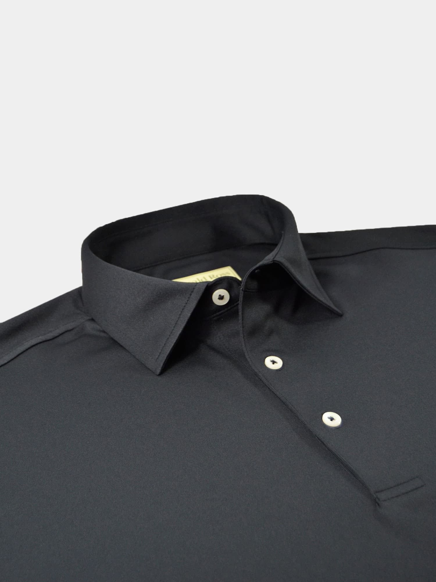 Solid Self Collar Performance Jersey - Black DR076SC-MSP-001