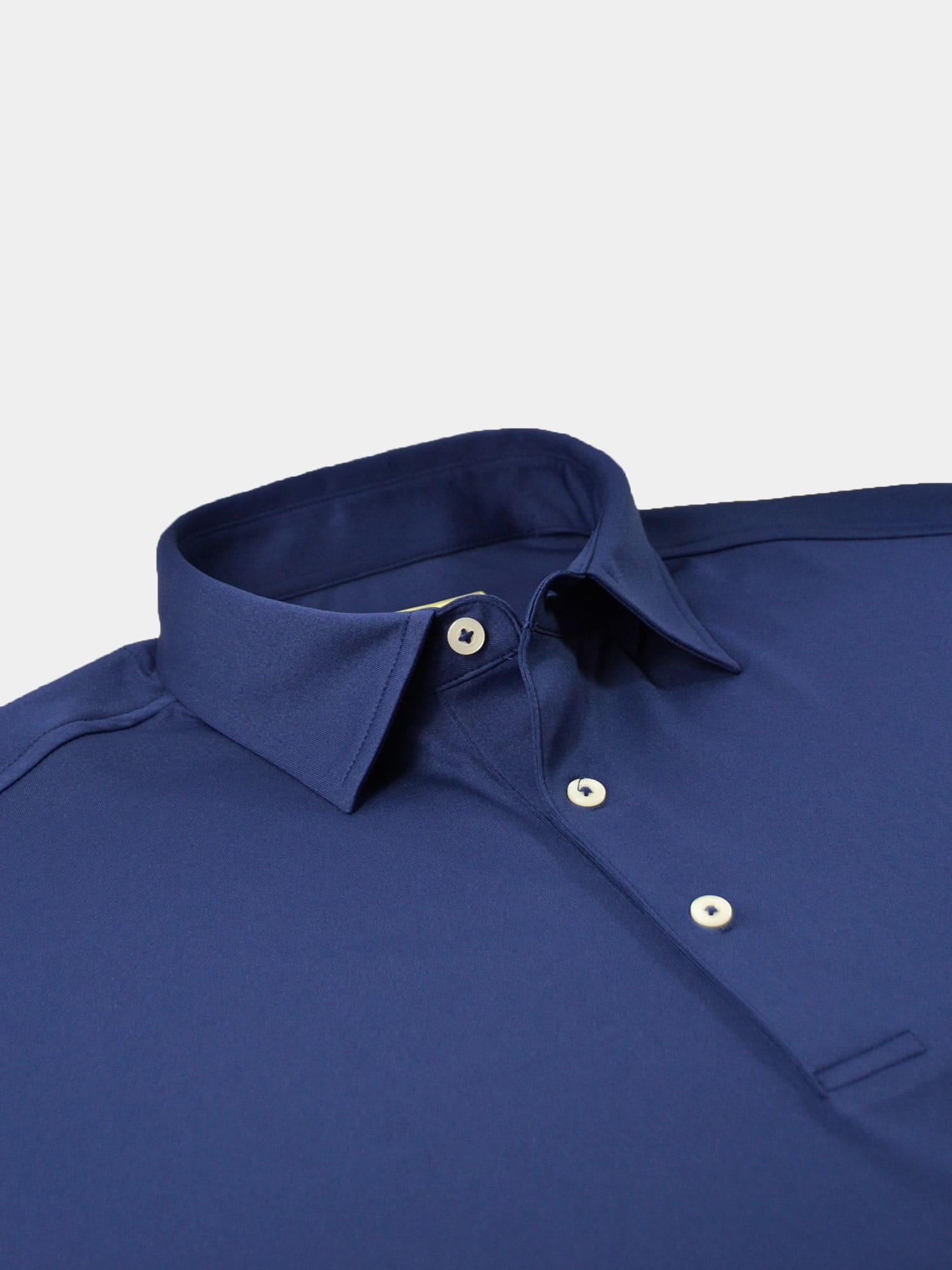 Solid Self Collar Performance Jersey - Navy DR076SC-MSP-400