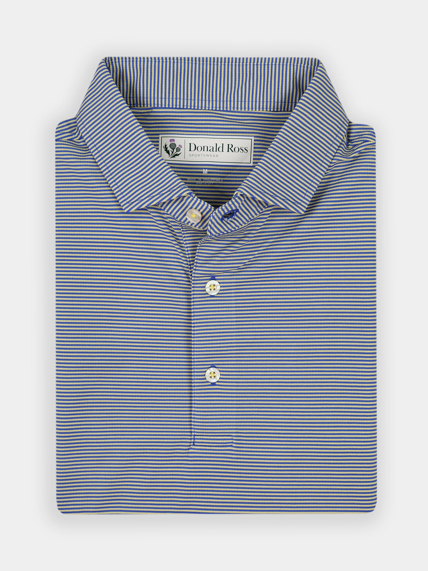 Windsor Feeder Stripe Polo- Classic Fit | Donald Ross Sportswear