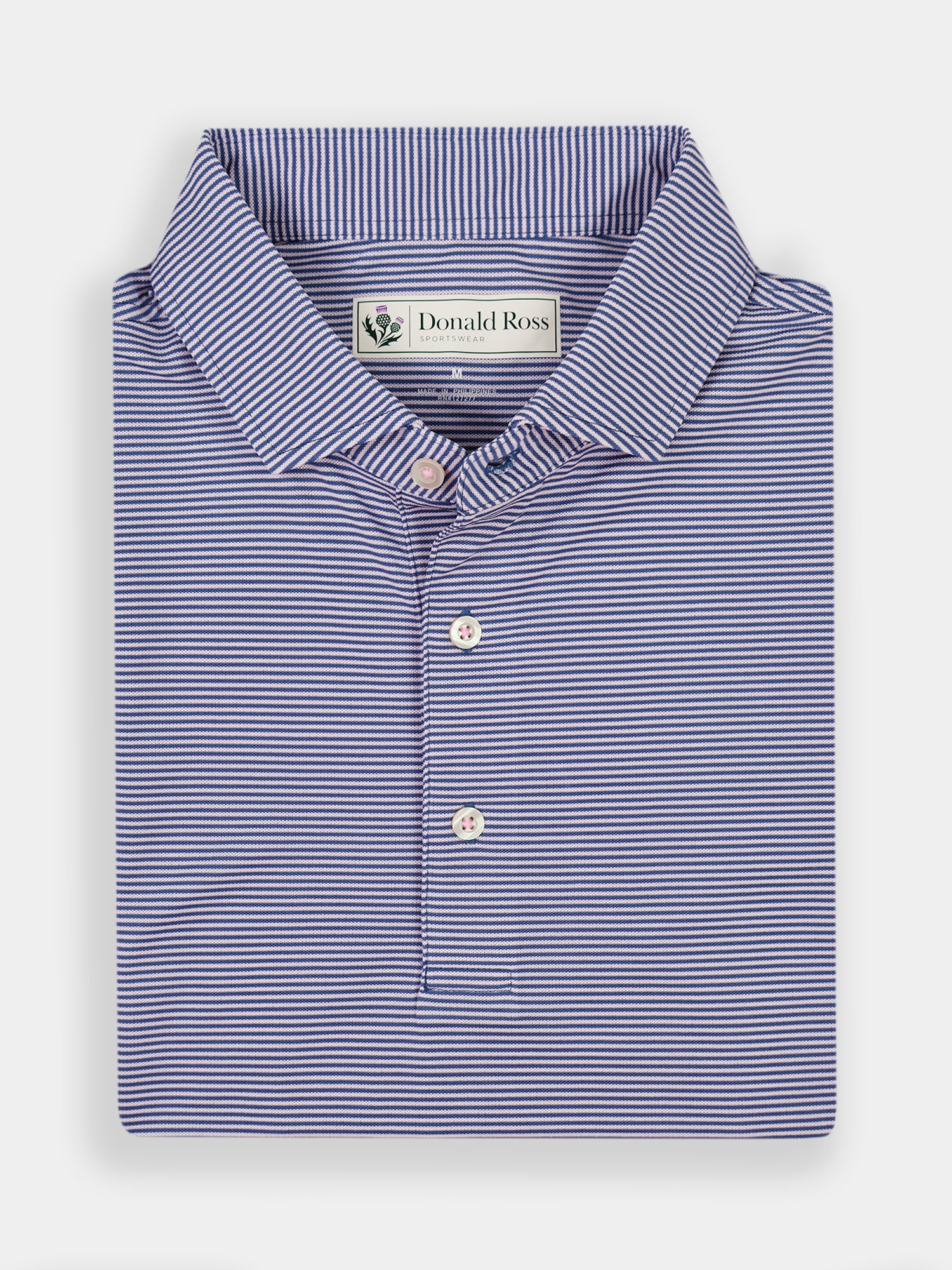 Windsor Feeder Stripe Polo- Classic Fit | Donald Ross Sportswear