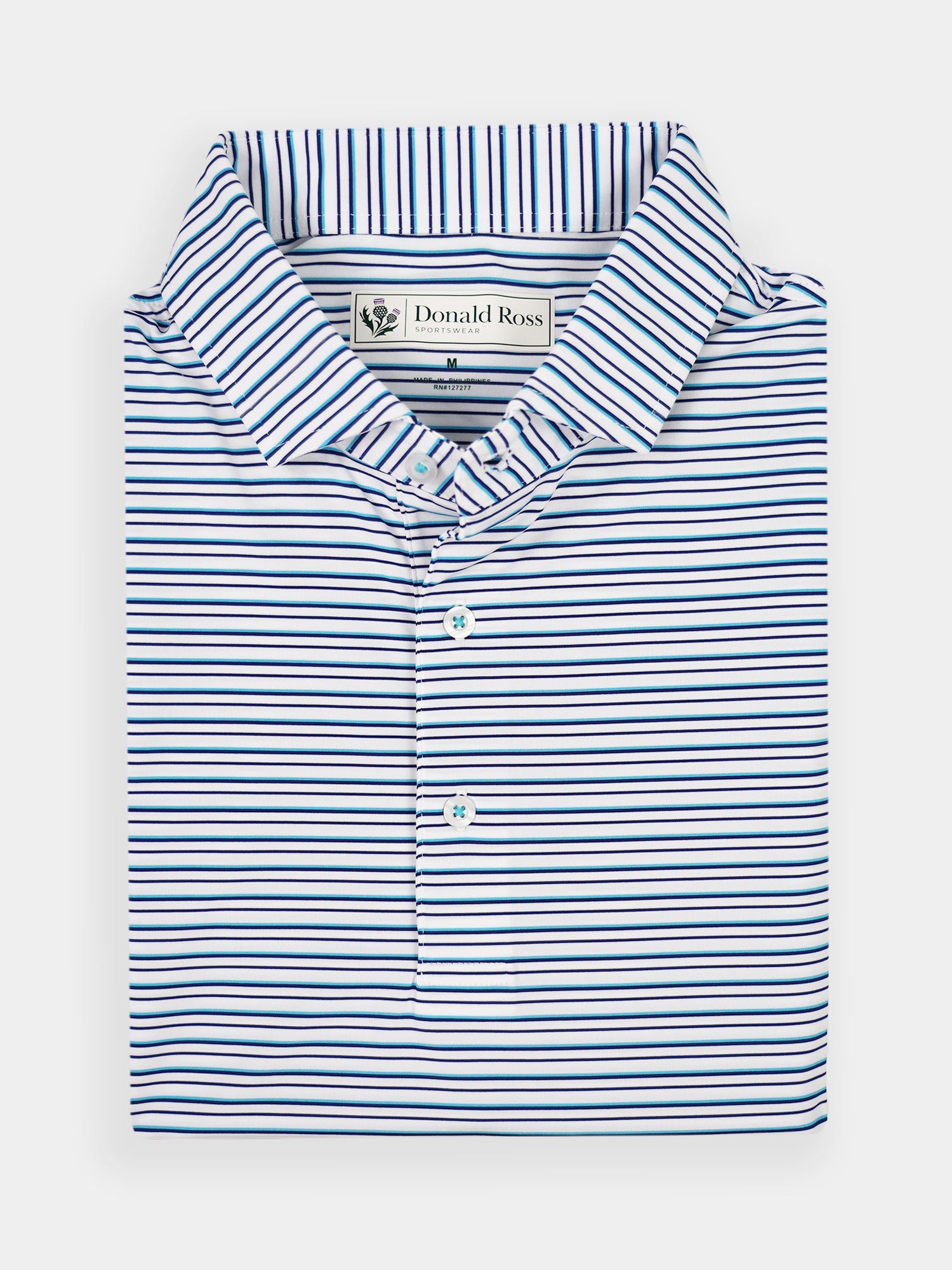 Toronto Multi Stripe Polo - Classic Fit | Donald Ross Sportswear