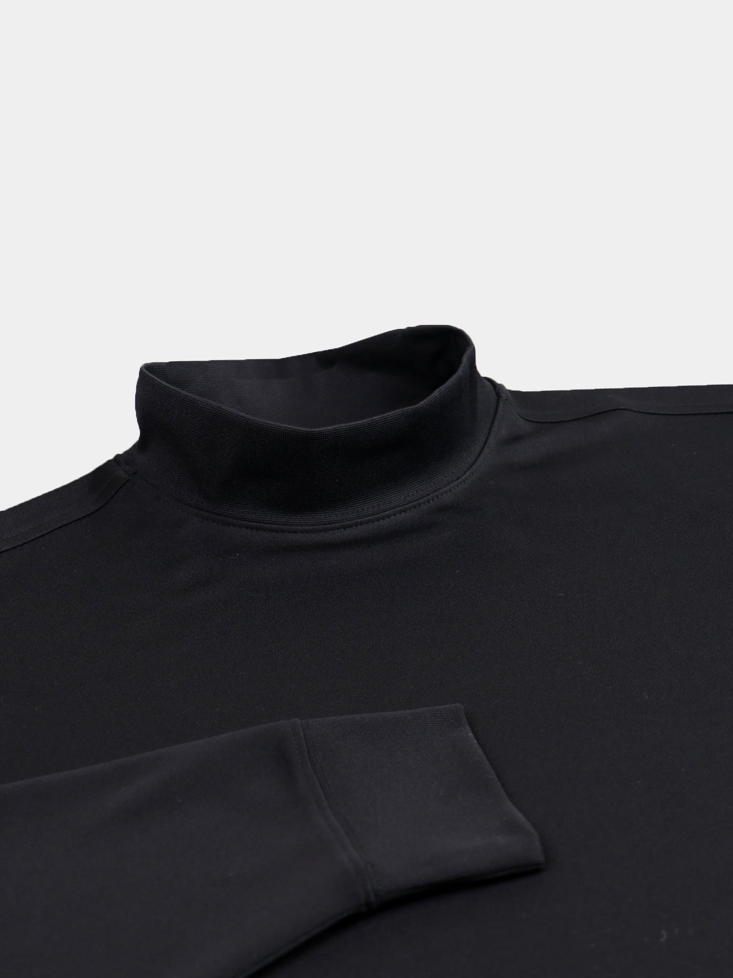 Long Sleeve Mock Neck Jersey - Black DR157-MSP-001