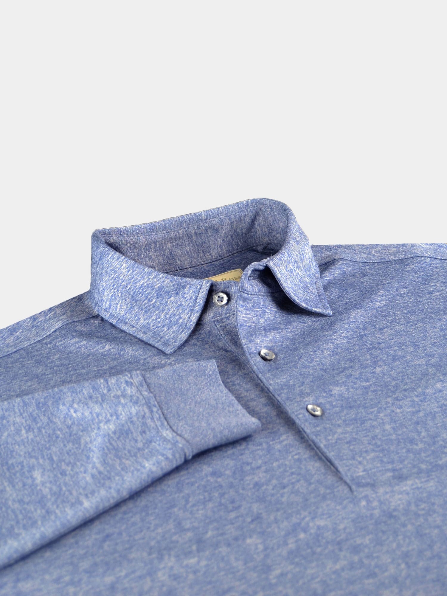 Long Sleeve Self Collar Jersey - Steel Blue DR159-MSP-465