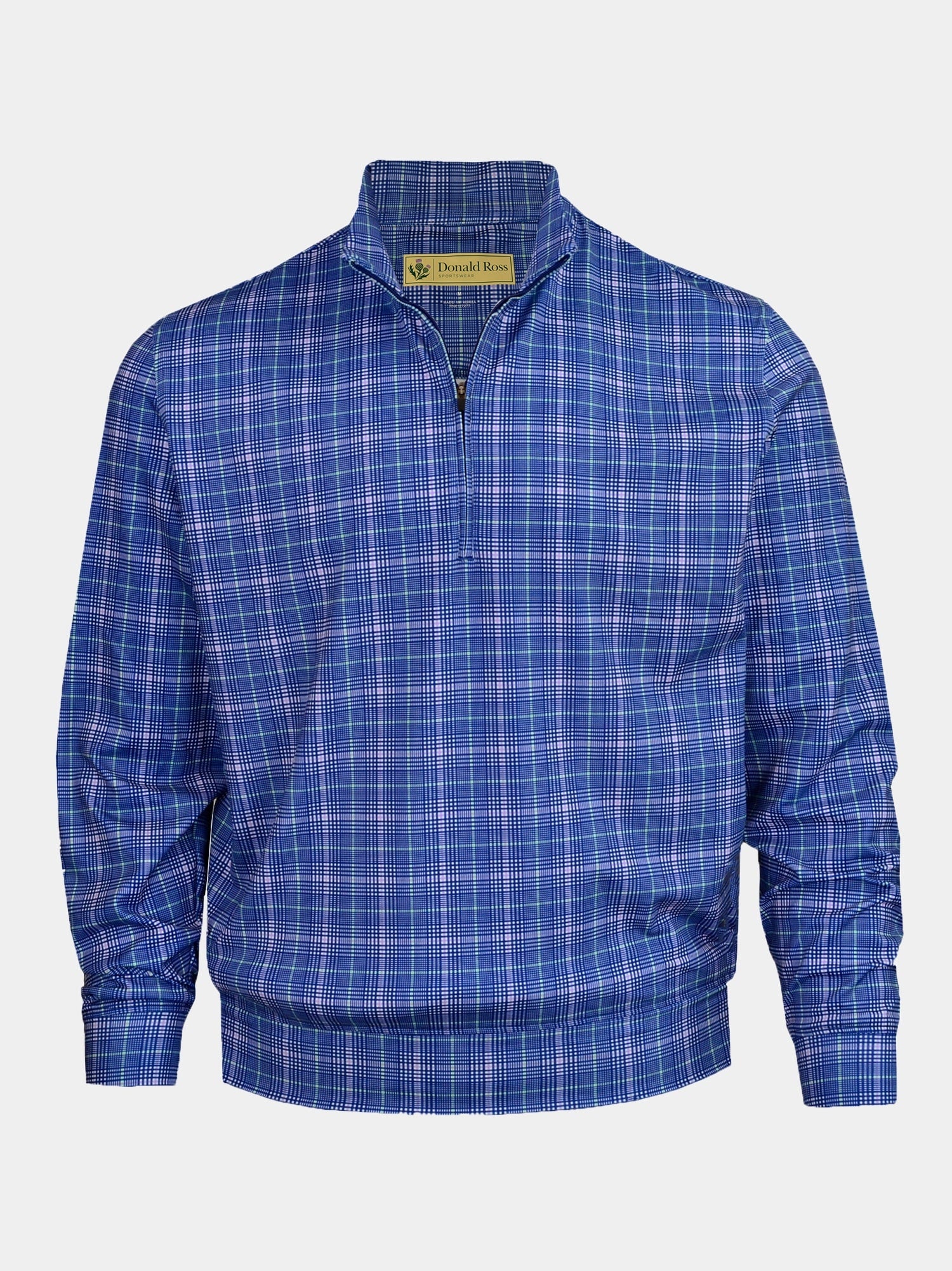 TYR Plaid Fleece Pullover - Navy Multi DR185-121-400_FV