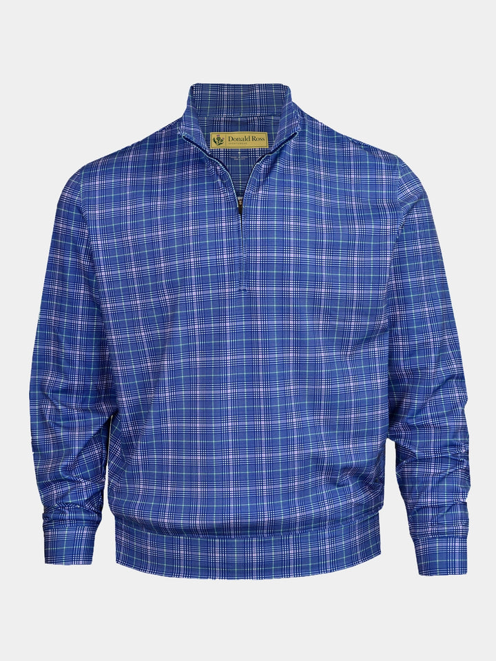 TYR Plaid Fleece Pullover - Navy Multi DR185-121-400_FV