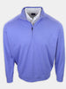 Light purple half-zip sweater with a white collared shirt underneath displayed against a neutral background.