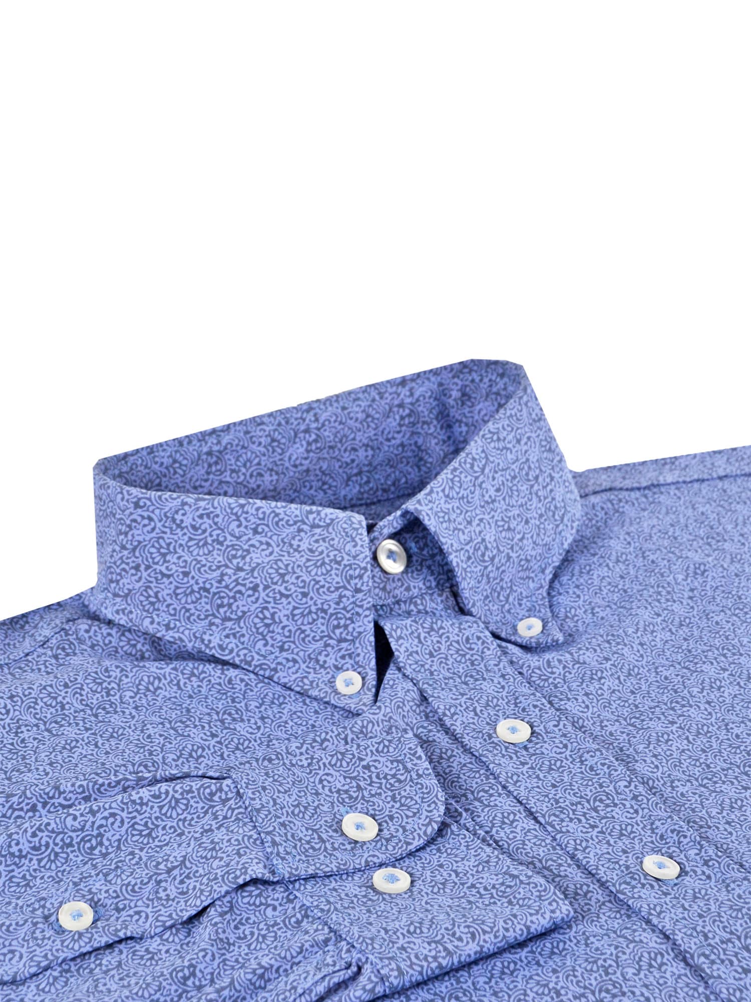Fancy Floral Print Woven Sportshirt