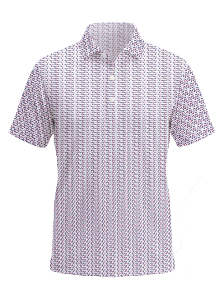 WHITE/WINE/NAVY / S