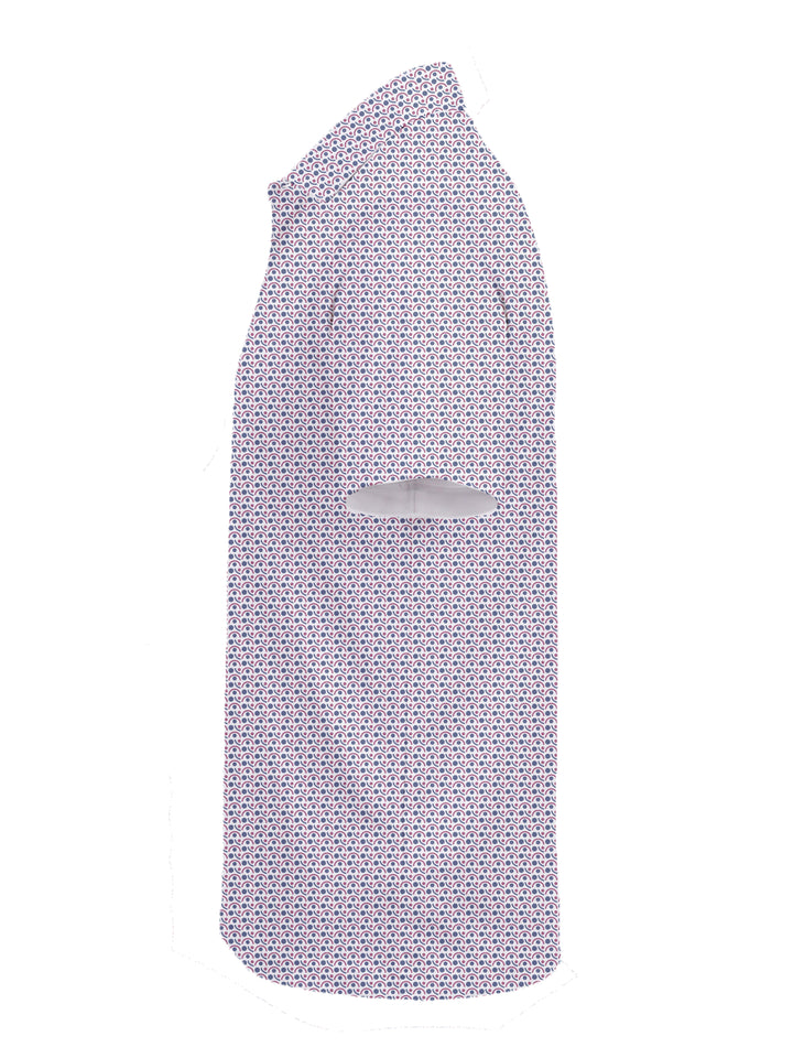 WHITE/WINE/NAVY / S