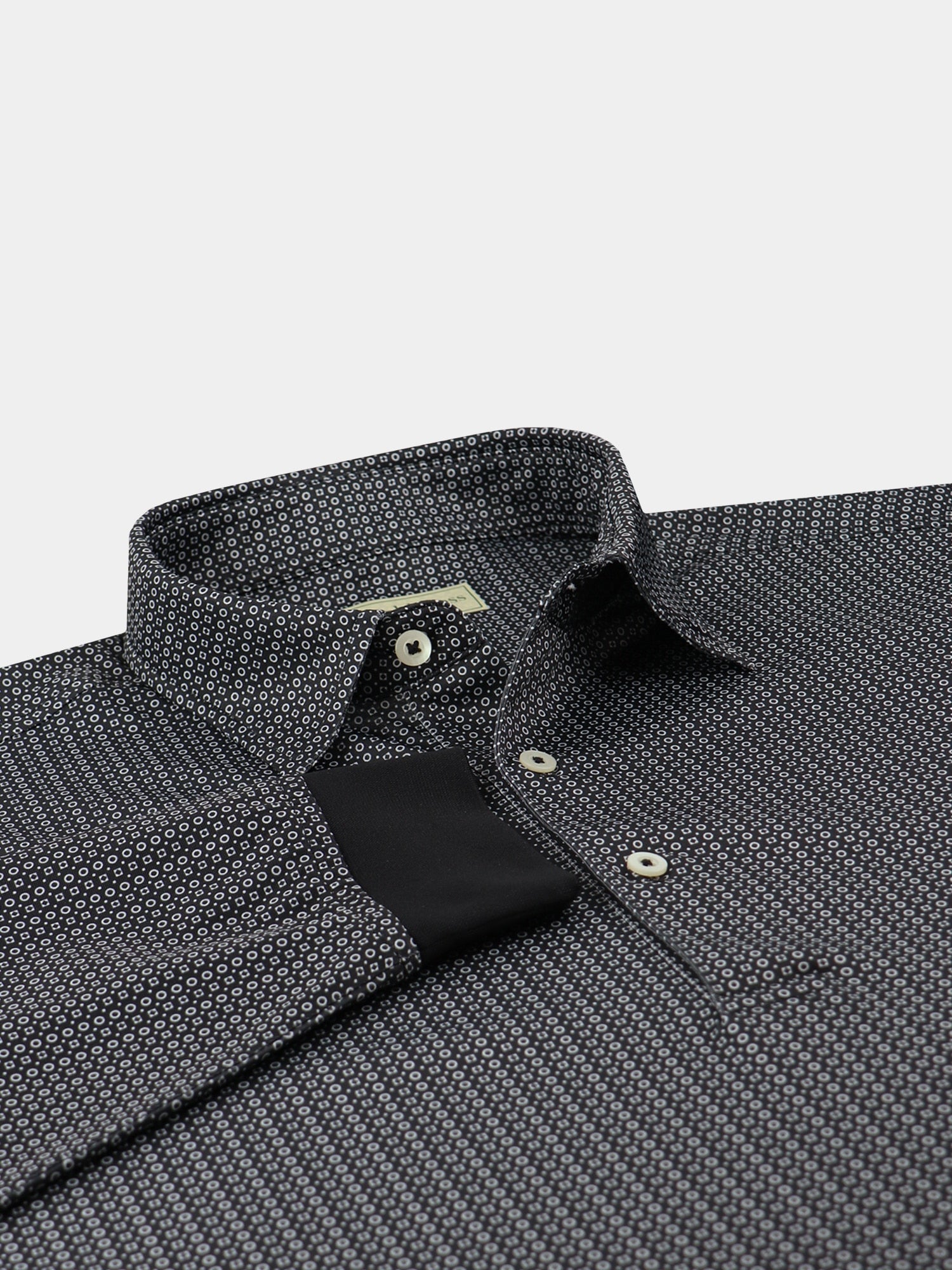 Long Sleeve Neat Geo Print Jersey