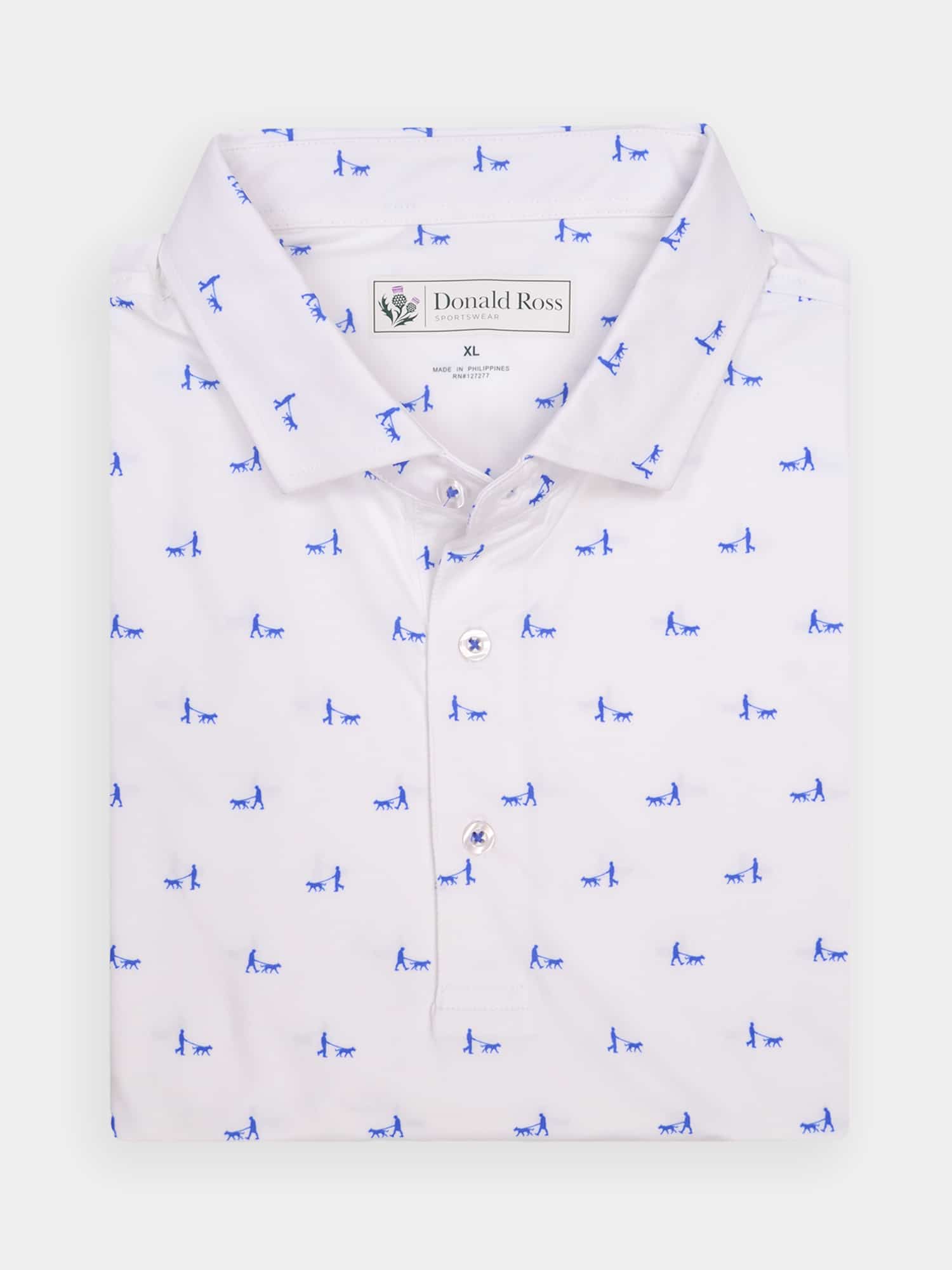 dog print dress shirt Men's slim fit shirt with dog print
