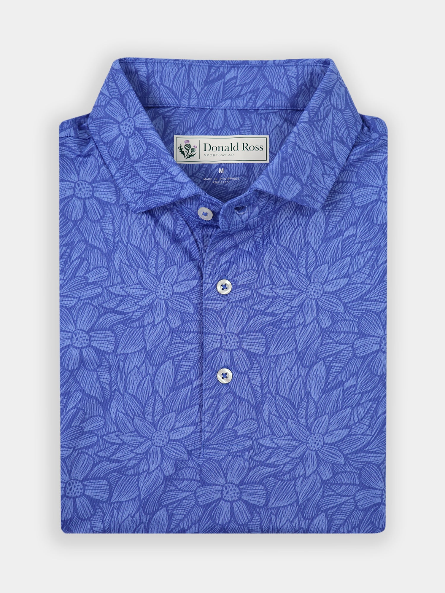 Donald Ross Men's Floral Print Polo