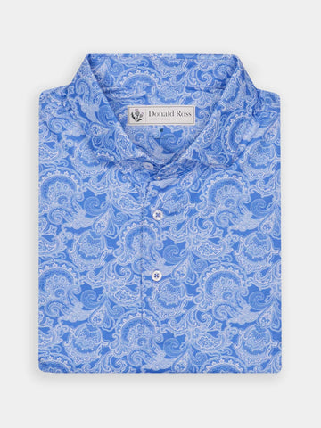 Paisley Print Performance Polo - Classic Fit -