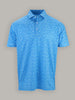 Front-facing view of Donald Ross Savannah Camouflage Print golf polo highlighting the detailed camo pattern, lightweight knit fabric, and athletic silhouette.