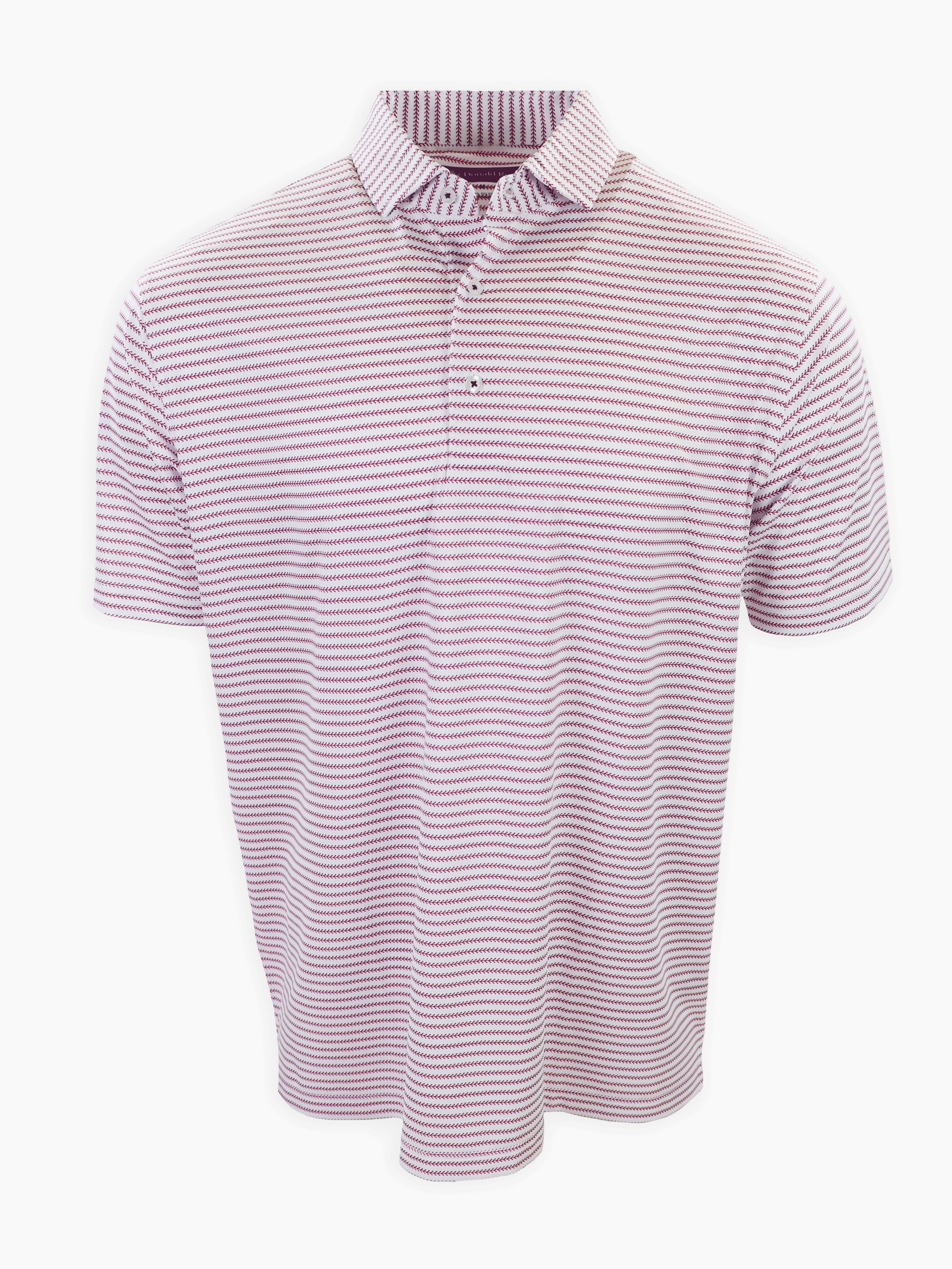 Baseball Stripe Patriotic Polo - Classic Fit | Donald Ross Sportswear