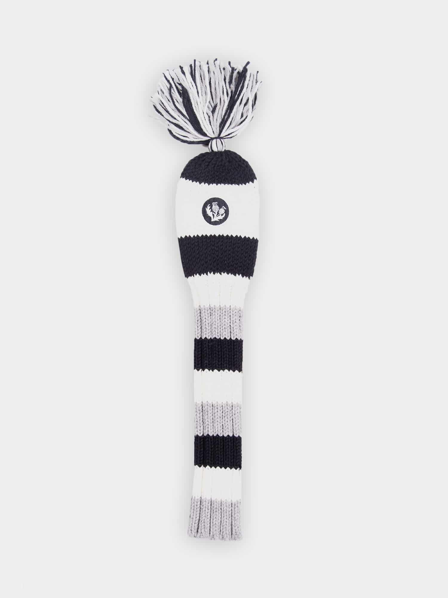 Knit Driver Headcover - Black/Silver