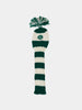 Green and write knit driver headcover