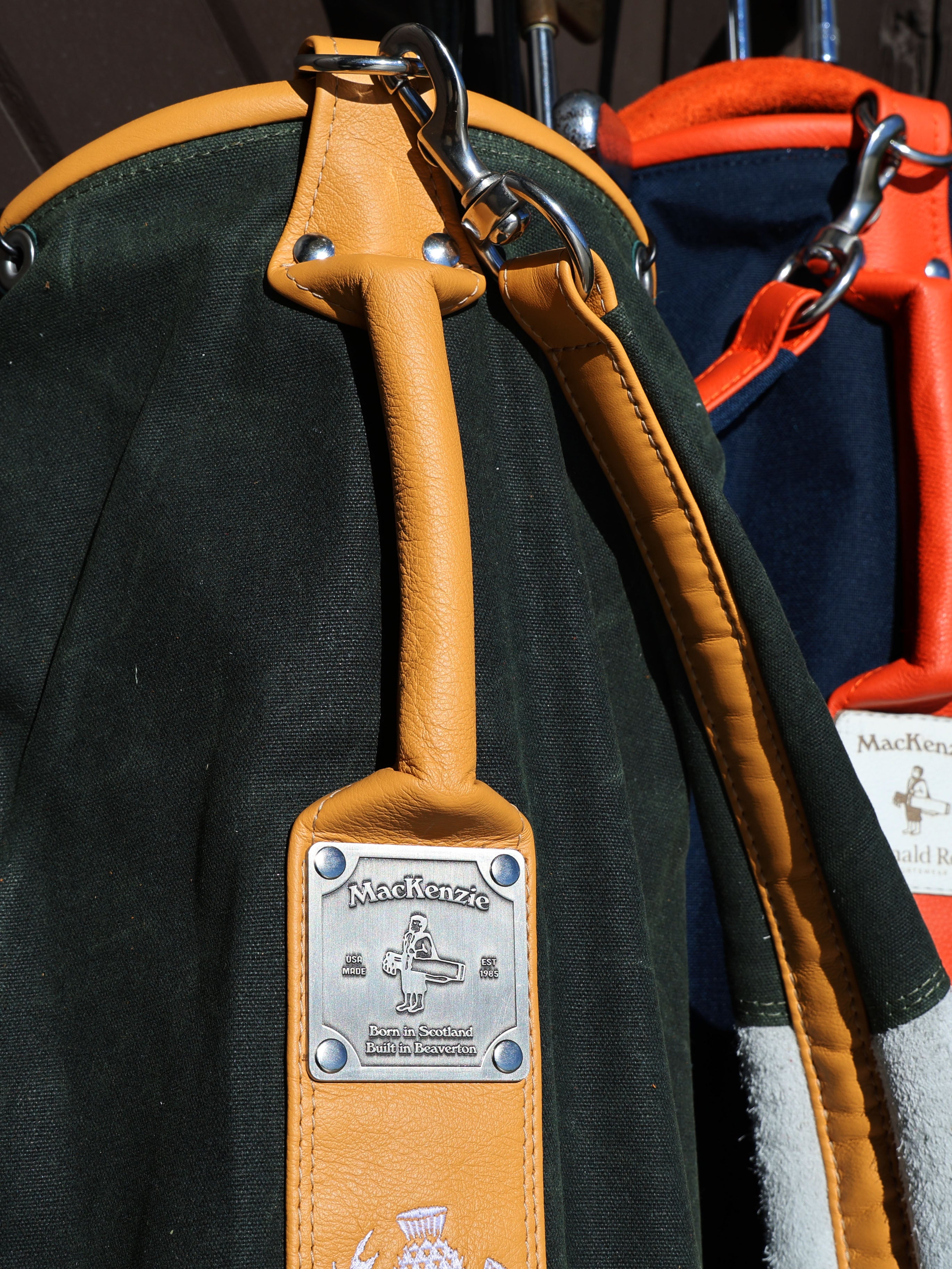 Green Canvas Carry Bag | DR x MacKenzie Golf Bags
