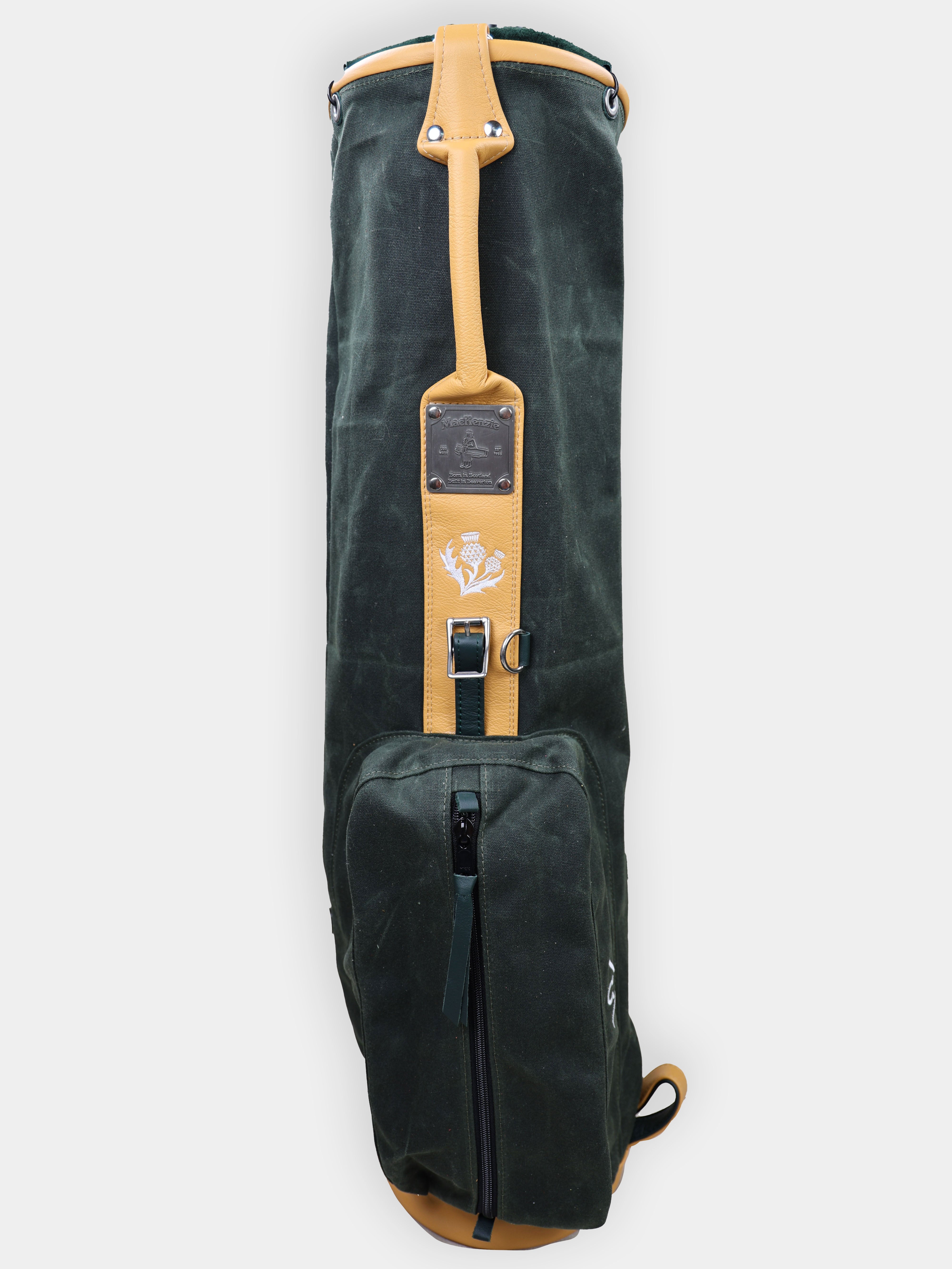 Green Canvas Carry Bag | DR x MacKenzie Golf Bags