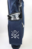 Navy golf bag with insulated beverage compartment and embroidered DRJ logo displayed open to reveal silver thermal lining.