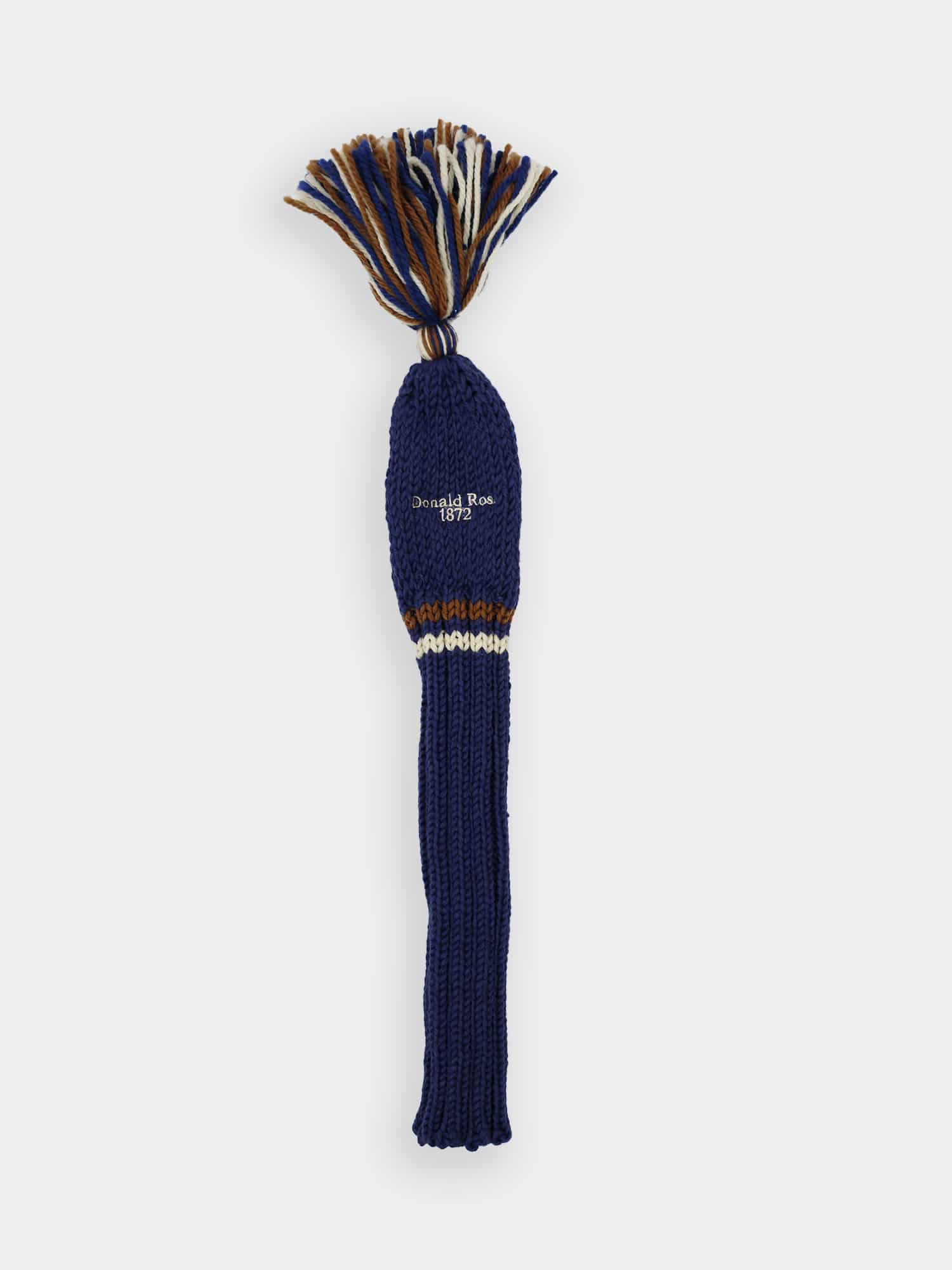 Knit Fairway Headcover - Navy/Brown