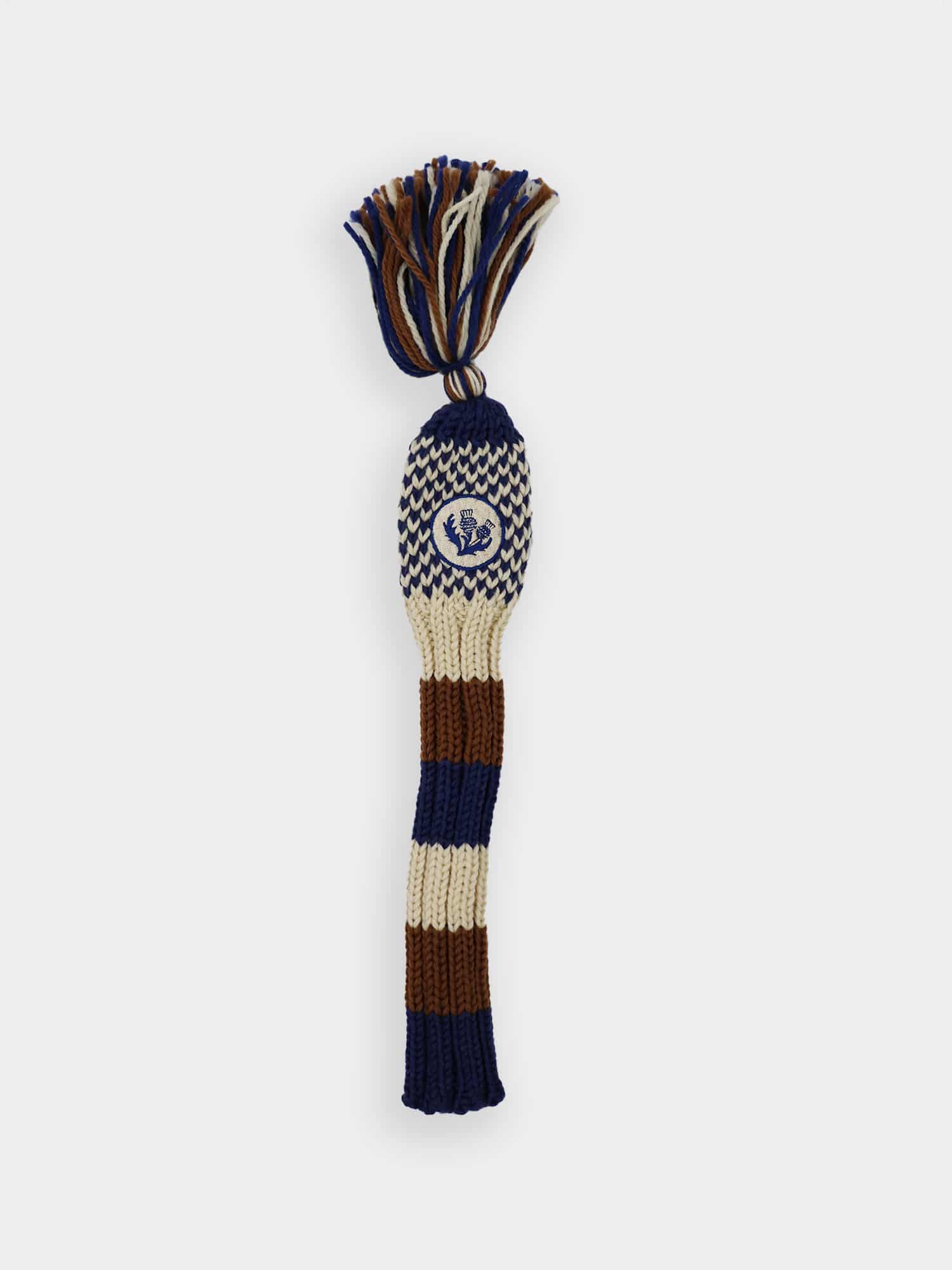 Knit Hybrid Headcover - Navy/Brown