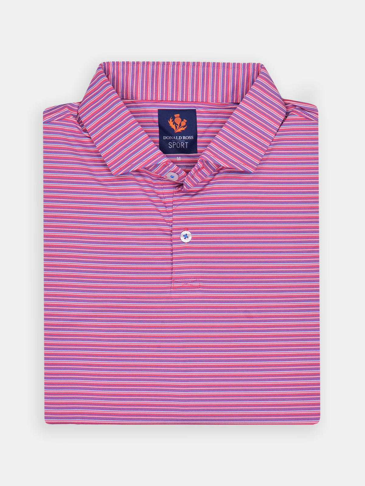 Multi Striped Performance Polo - Sport Fit -