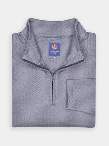 Textured 1/4 Zip Pullover - Sport Fit -