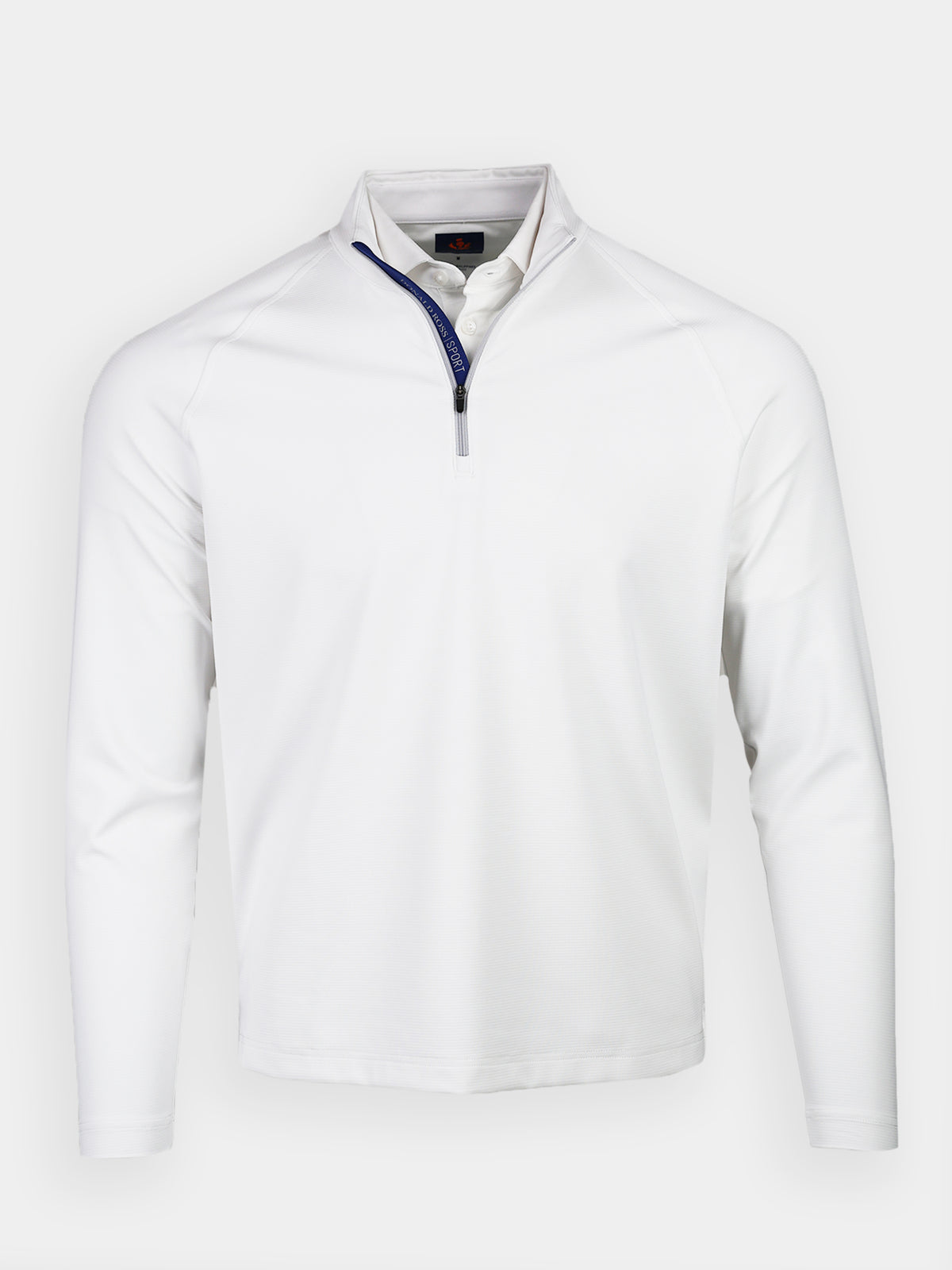 Niall Ribbed Quarter Zip Pullover - Sport Fit