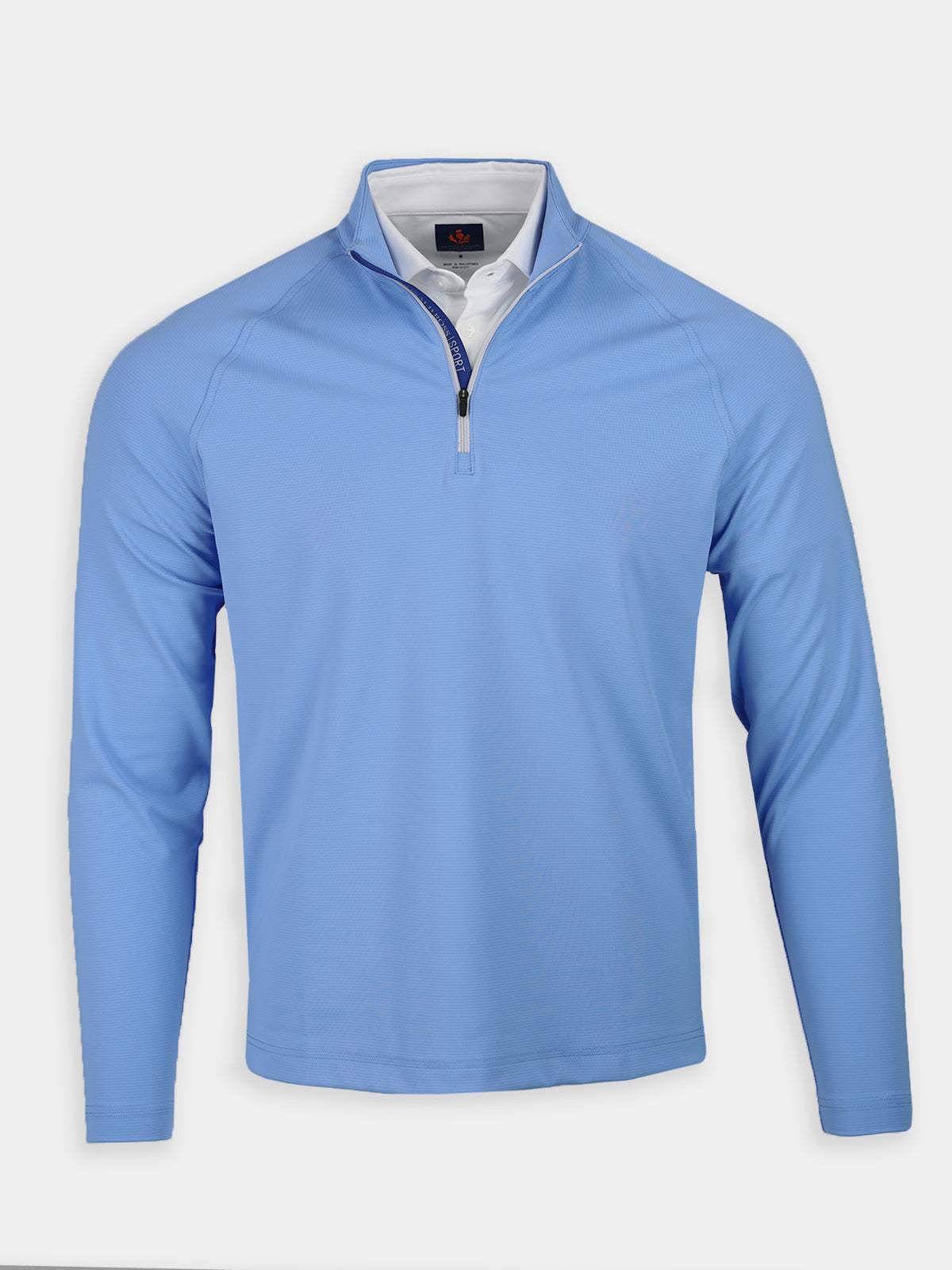 Niall Ribbed Quarter Zip Pullover - Sport Fit