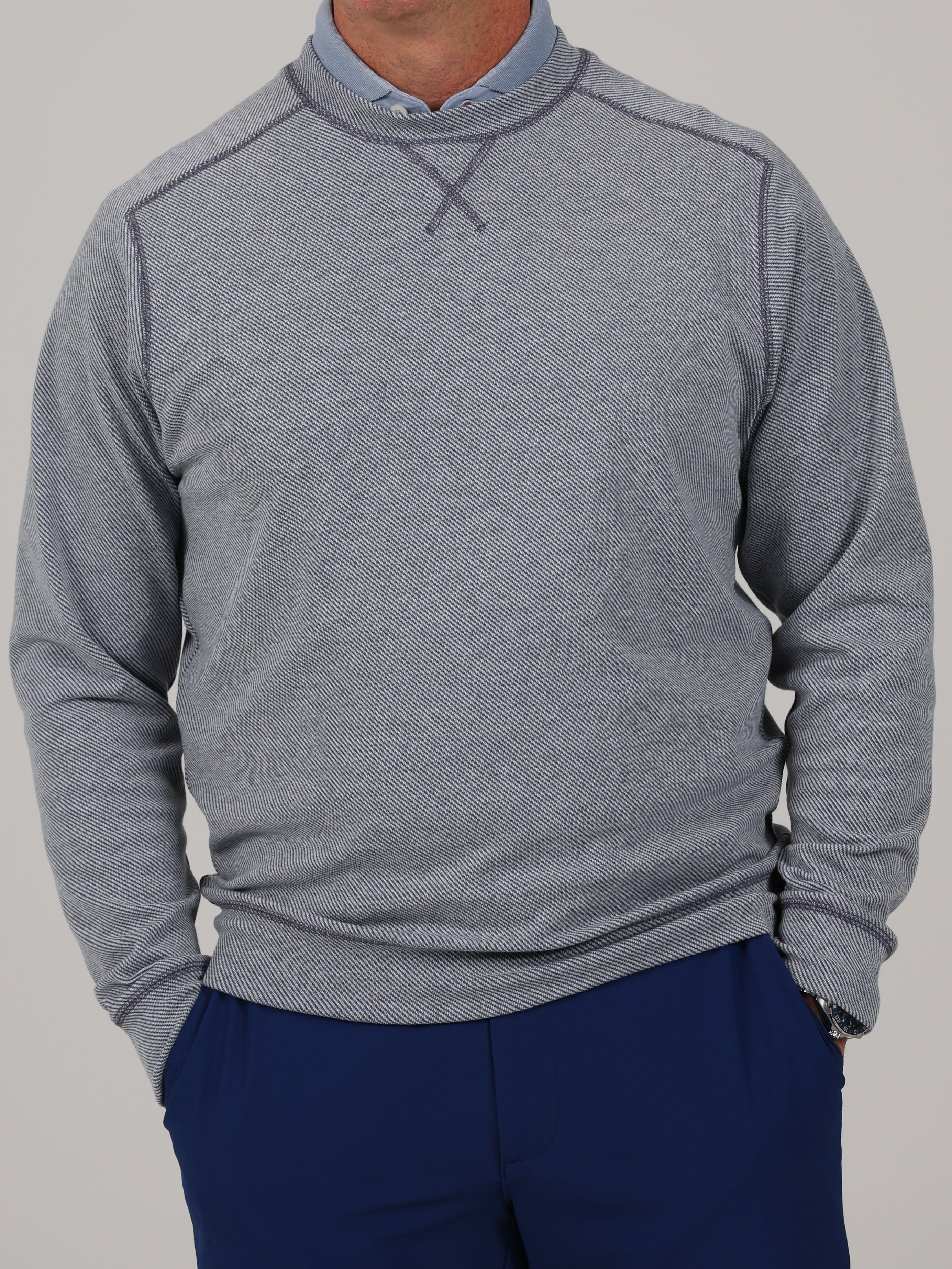pullover dress shirt Flying Point Apparel 2-in-1 sweater combo 4XL durable enought for your daily wearing DriRelease Performance Pullover Coastal Blue