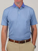 Curtis argyle print with solid knit collar, a garment featuring a checkered pattern and brown belt