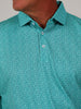 Simon baby pique floral print, a golf polo featuring a collar and button down