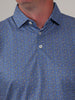 Simon baby pique floral print, a golf polo featuring blue and yellow